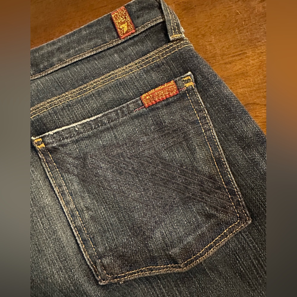 7 For All Mankind “Flynt” Blue Boot Cut Jeans